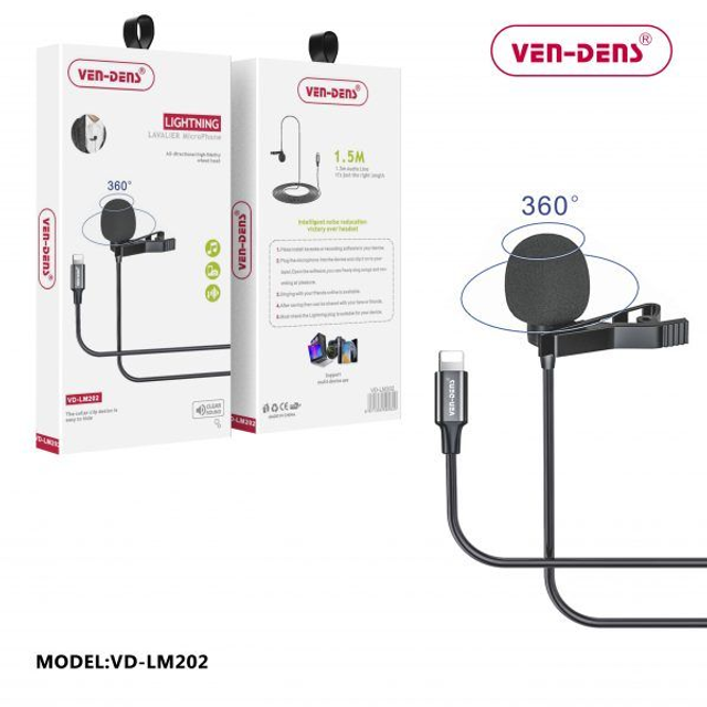 Lavalier Microphone to Lightning (Qty 10)