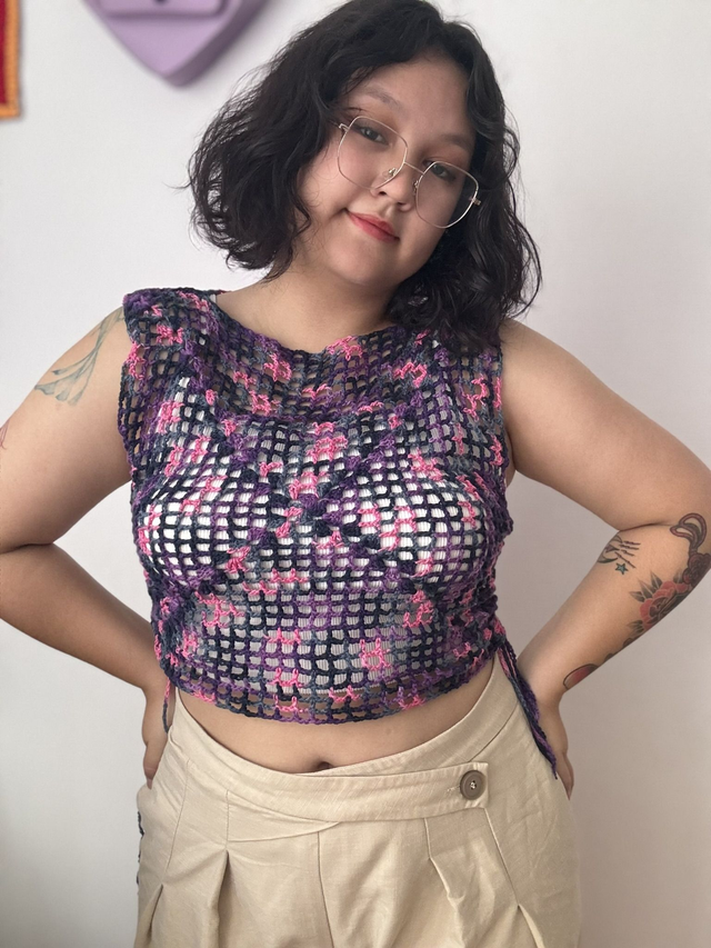 Top "Nuit étoilée" - Pièce unique - Taille unique