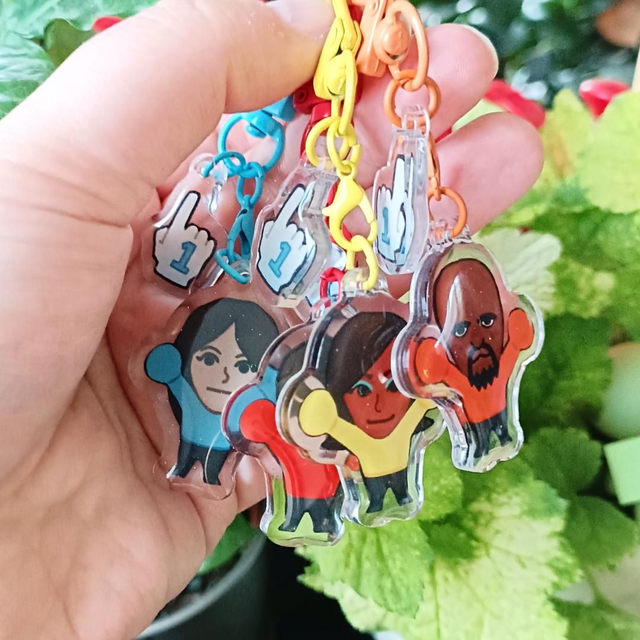 Silly guys - miistery acrylic keychain