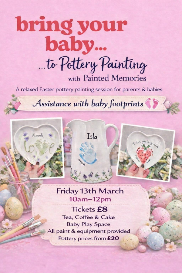 Bring your baby...to pottery painting 