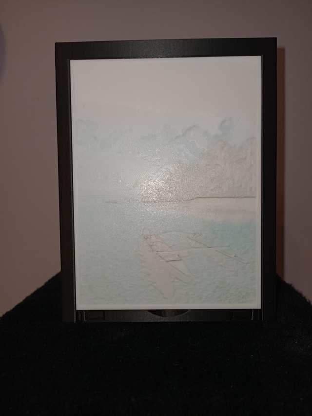 Lampe Lithophanie Douceur de Polynésie