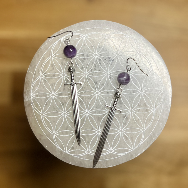 BO Épées - Améthyste - acier 