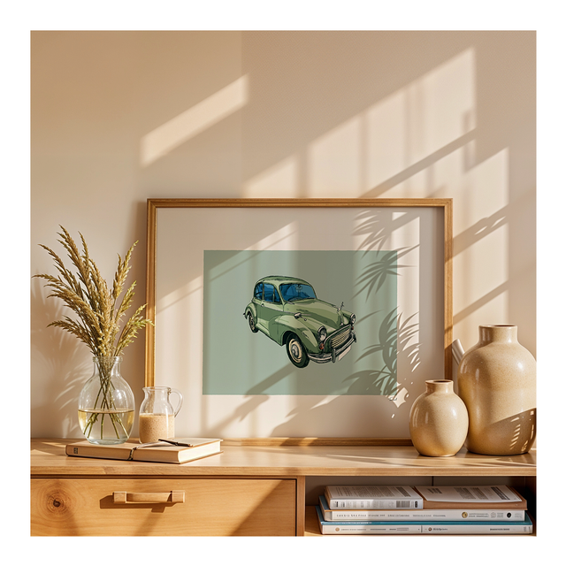 &#039;Morris Minor&#039; art print