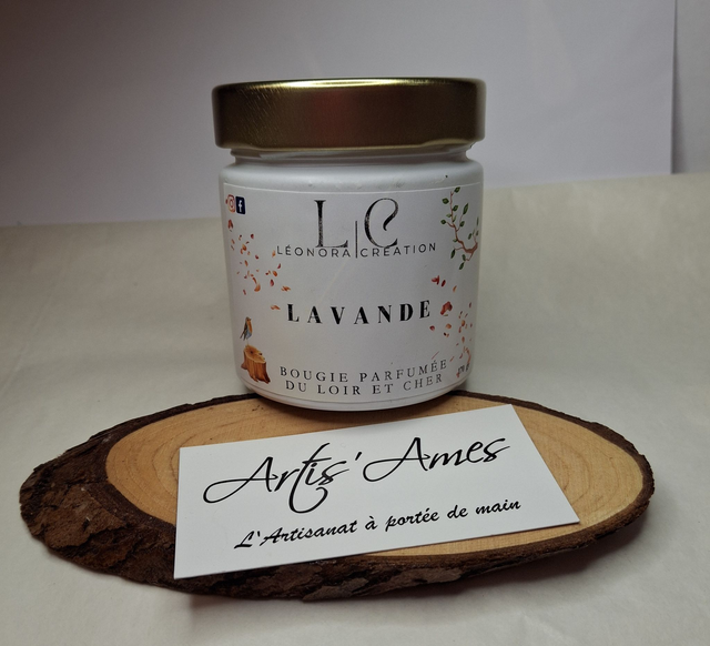 Bougie parfumée blanc or Lavande 170 gr