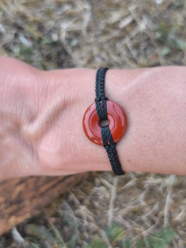 Bracelet jaspe rouge du Brésil