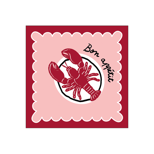 Serviettes papier Homard