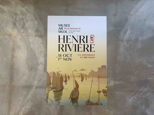 Affiche d'exposition Henri Rivière à Ploumanac'h