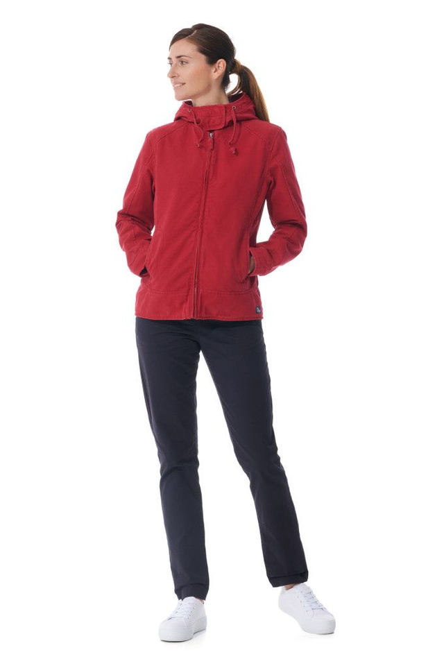 Veste à capuche en toile Fiona Print Piment