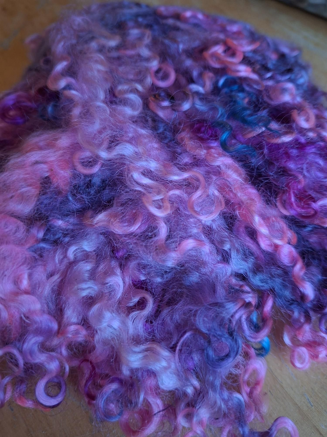 Boucles0169 Wensleydale teinté main 64g