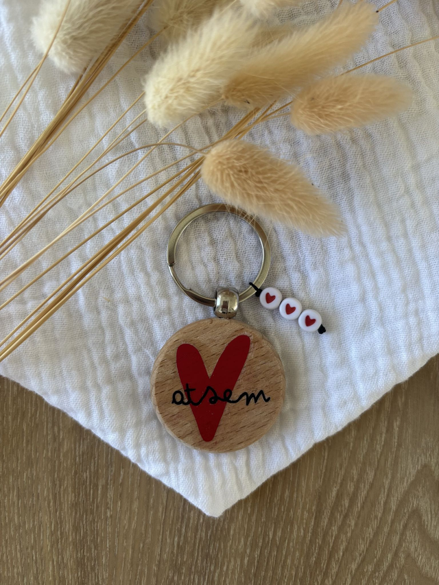 Porte-clés coeur - ATSEM 