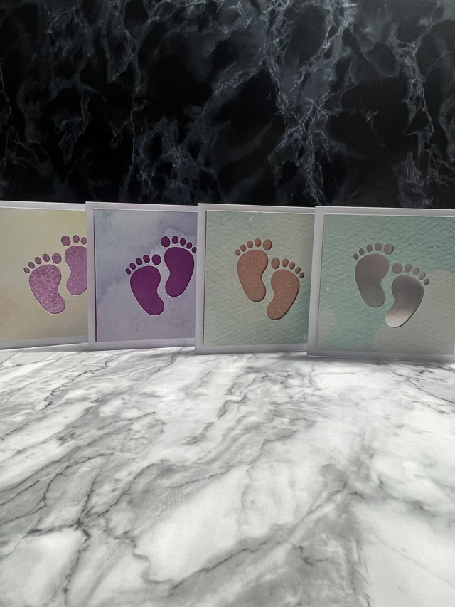New Baby Footprint Card