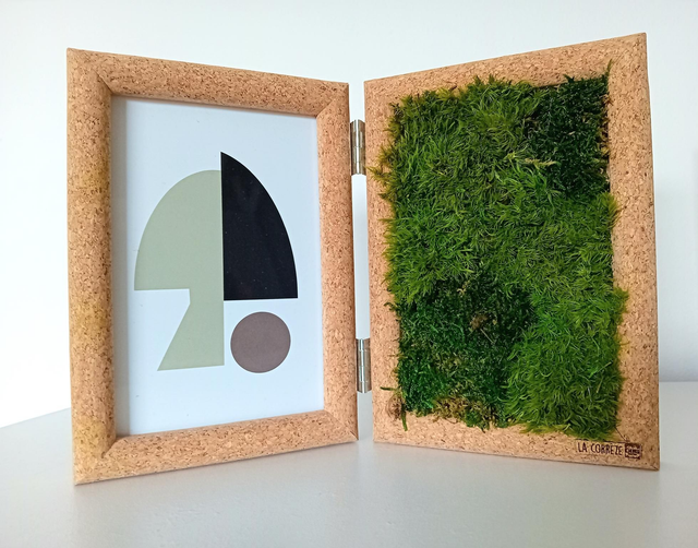 Cadre photo a poser en liège 