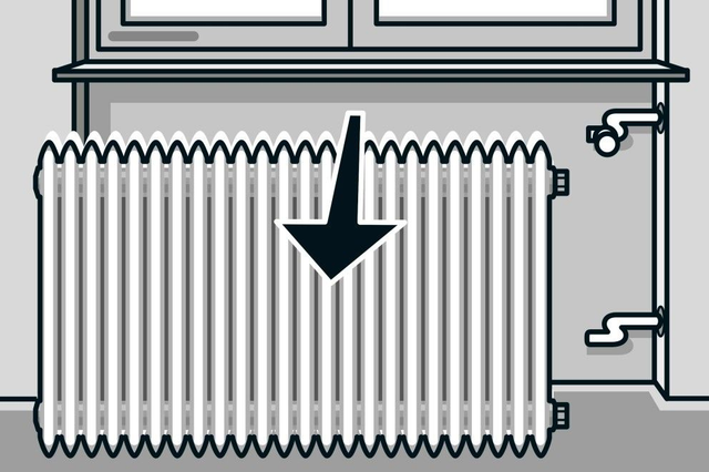 Radiator afkoppelen (Vast tarief)