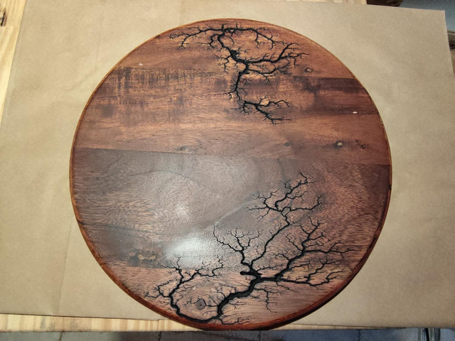 Dessous plat roulant acacia