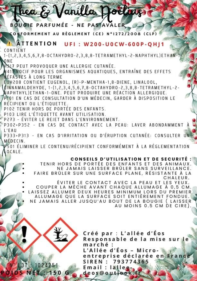 Coffret Noelius - 4 bougies