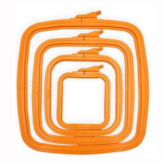 Cross Stitch Square Hoop, Orange - Nurge Embroidery Hoop (See variants)