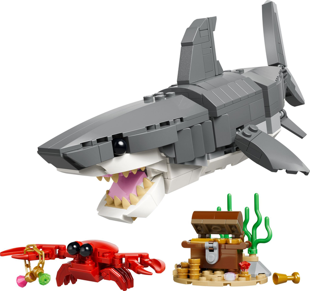 LEGO 31381 Wilder Hai mit Schatztruhe