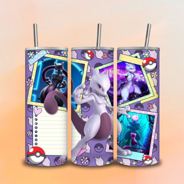 Tumbler Note Mewtwo