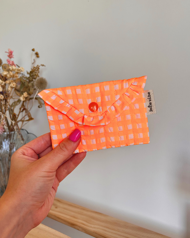 Mini pochette porte-monnaie - Orange fluo