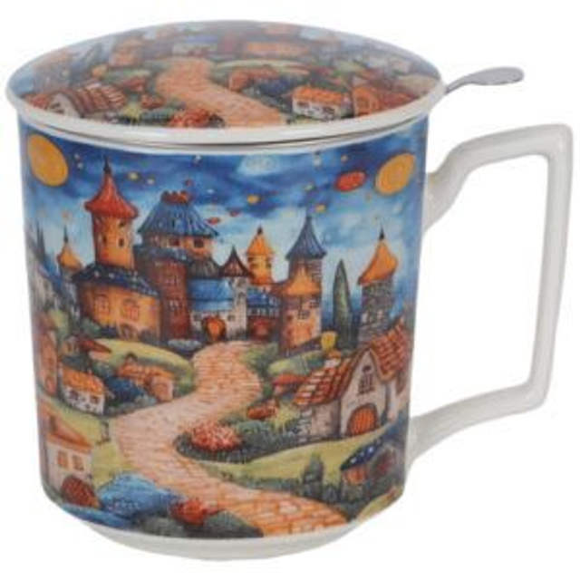 Taza modern-kingdom, porc. 0,40 l. Incluye filtro de acero inoxidable, en caja de regalo. *248