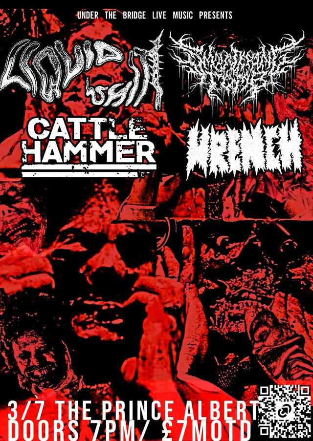 LIQUID SHIT + SMOULDERING TOMB + CATTLE HAMMER + WRENCH at the Albert, Brighton