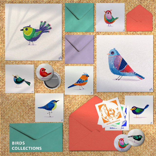 Print Oiseau Poulette