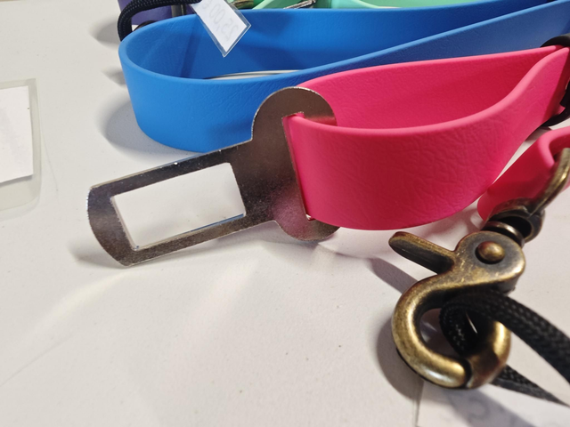 Ceinture biothane voiture chien Réglable