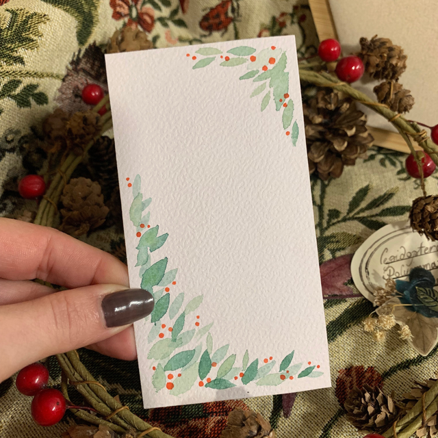 Carte de voeux illustrée - original