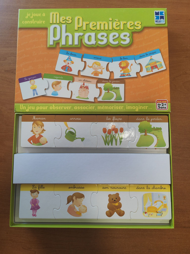 Jeu " Mes premières phrases "