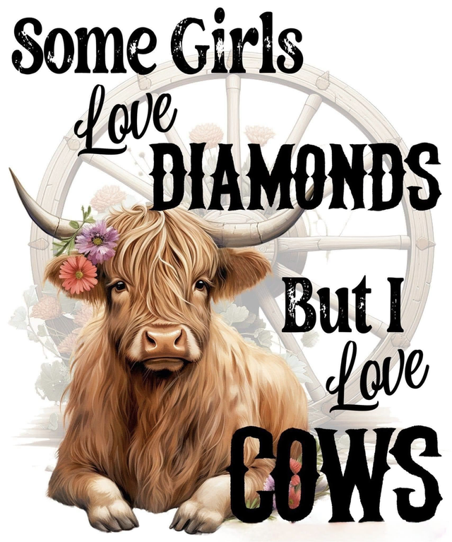 Cow design compact mirror