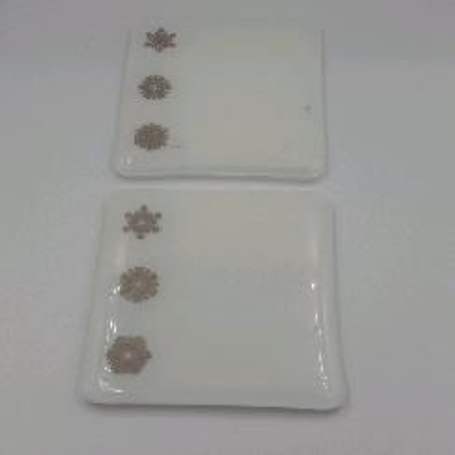 Snowflake coasters 