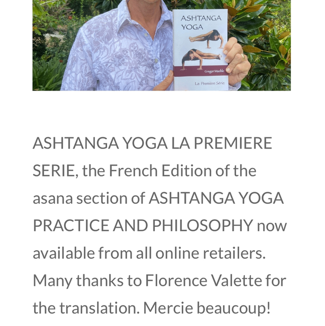 ASHTANGA : La première série, de Gregor Maehle