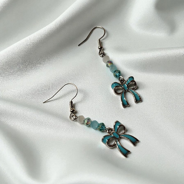 Boucles d&#039;oreilles bleu turquoise 