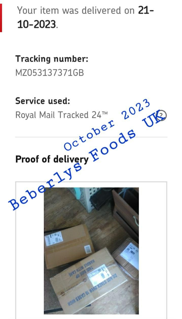 From Customer: MRS DEWAR ( Isle of Arran- October 2023)