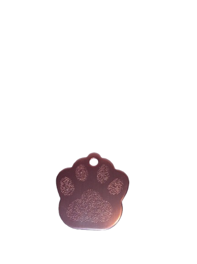 Médaille Personnalisée en Forme de Patte – Chien & Chat (Divers Coloris)