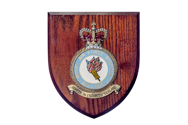 RAF Boulmer Station Plaque Hand Made
