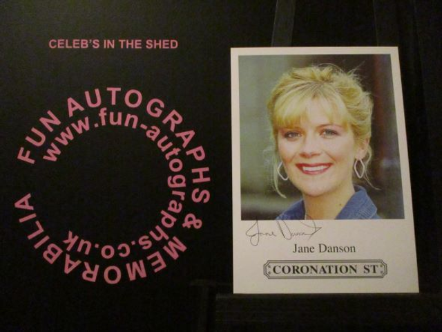 Jane Danson (Leanne Battersby) Original Coronation Street Pre-Print Cast Card