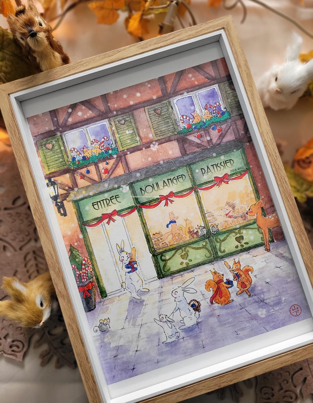 Boulangerie - tirage d'art A4