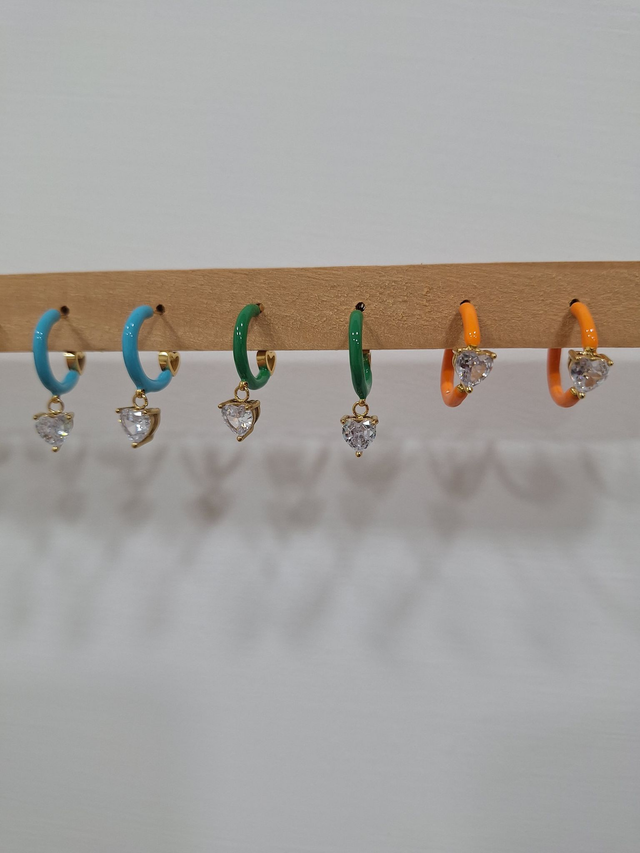 Smaltati Cuore - Acciaio Inossidabile 