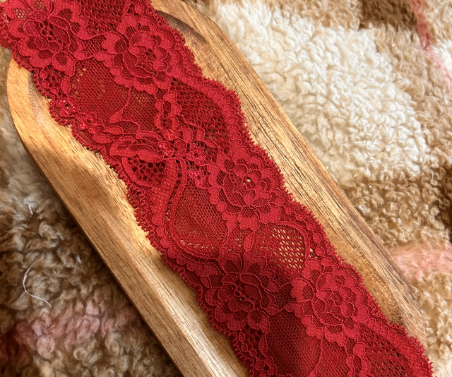 Bandeau Dentelle Rouge