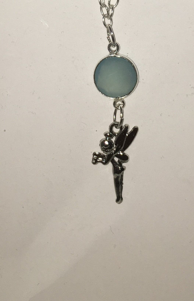 Quartz fairy natural gemstone necklace