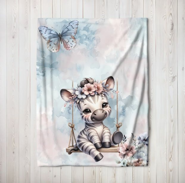 Couverture personnalisé zebre