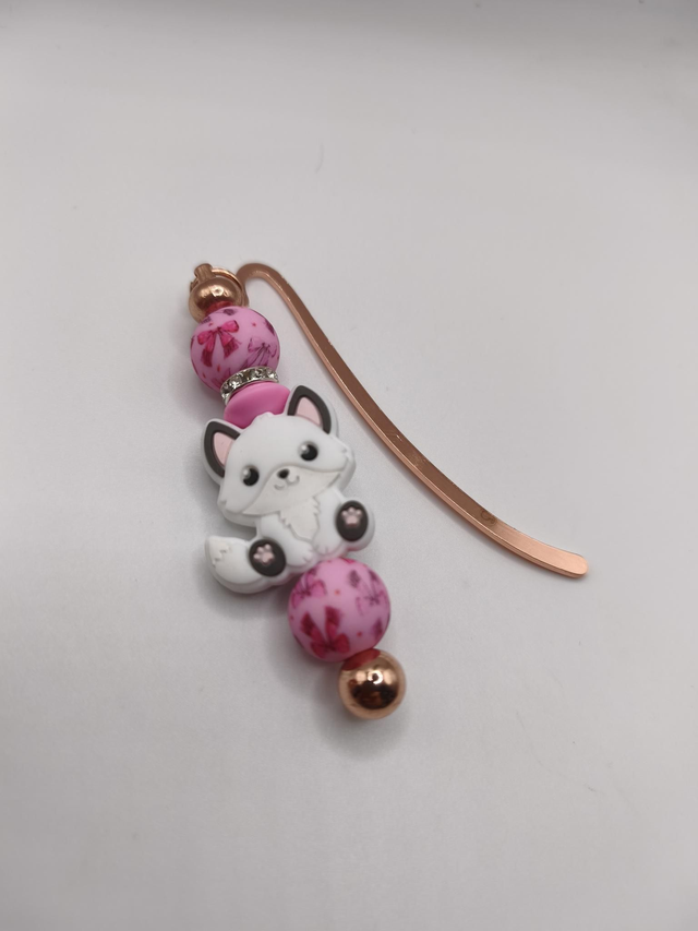 Marque page Chat blanc 