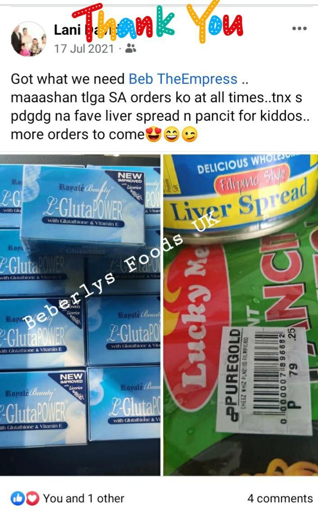 From Customer: Lani David( Glasgow)