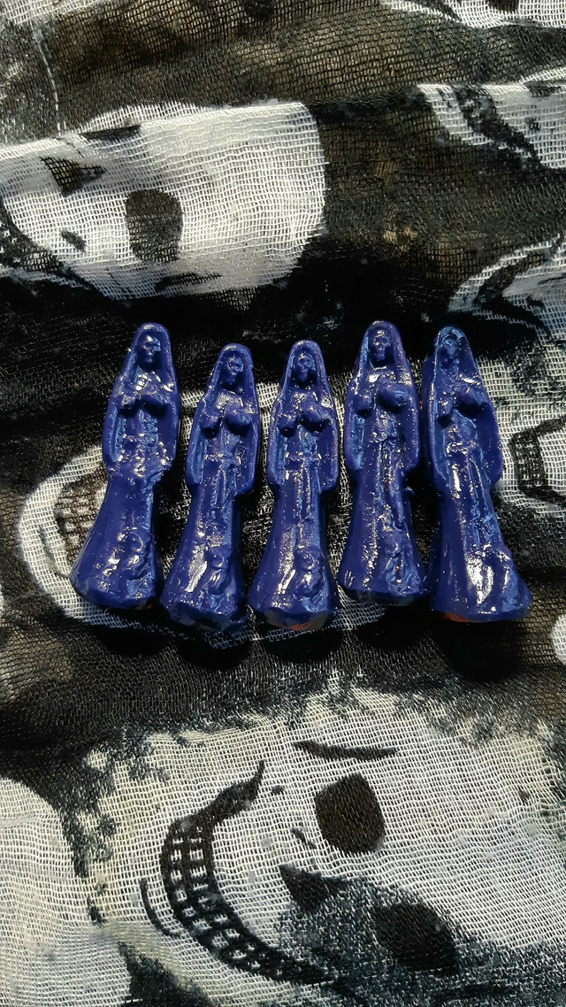 Mini santitas violettes/mauves 3cm