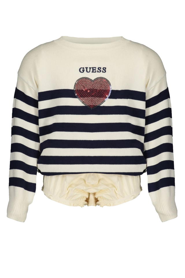 GUESS JEANS MAGLIA BAMBINA BIANCO