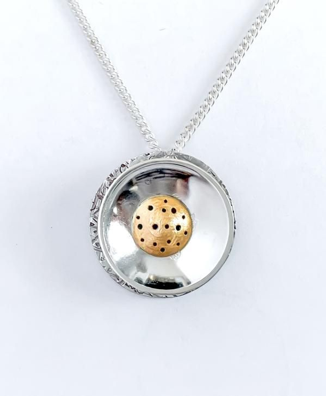 Colgante en Plata 925 y Oro