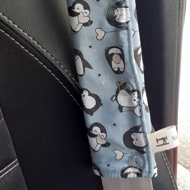 Protège ceinture sécurité pingouin