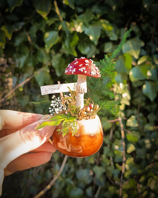 Calice enchanté - Sculpture fantastique