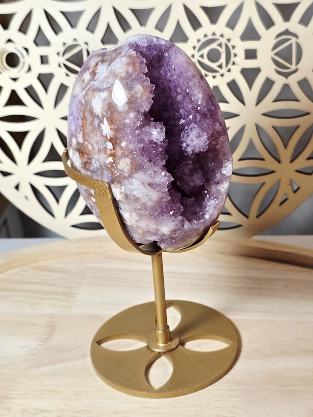 Forme libre d'exception Agate fleur de cerisier 